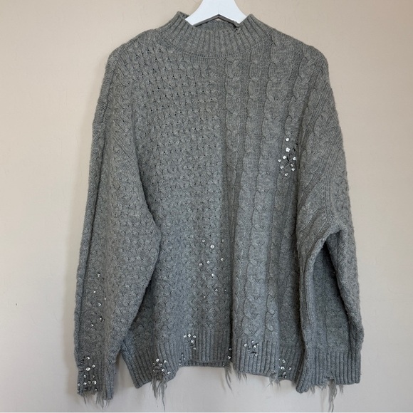 Zara Beige Cable Knit Sweater - Picture 3 of 12